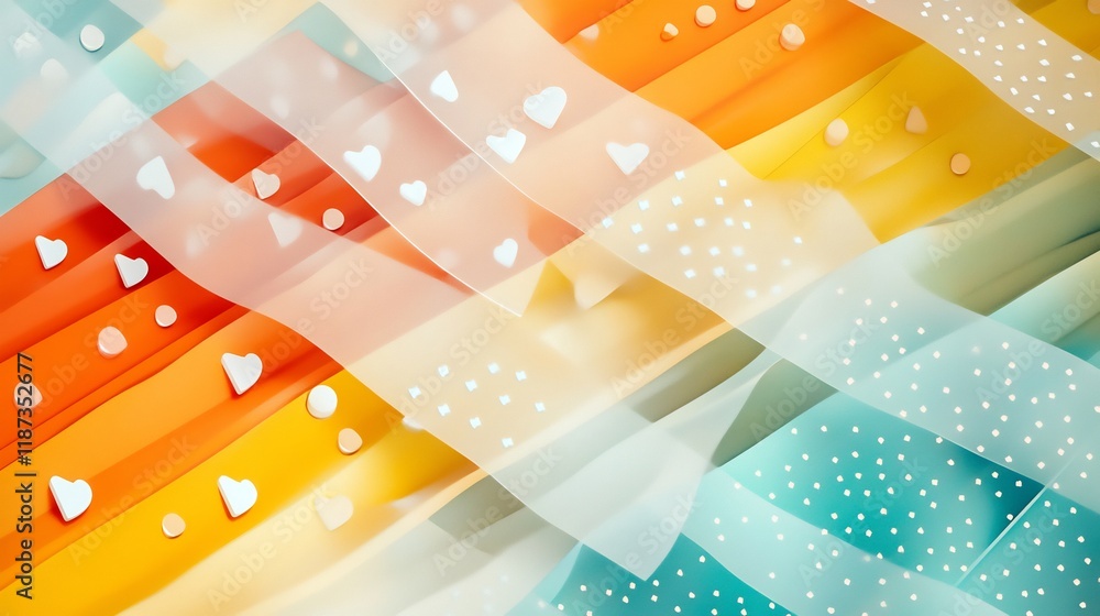 Poster conceptual rendering of product review featuring layered patterns representing transparency feedback