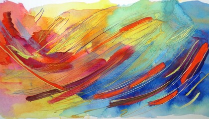 Vibrant and Expressive Abstract Watercolour Artwork Showcasing Swirling Colors, Textures, and Movement, Embracing the Spirit of Modern Art and Creative Expression.