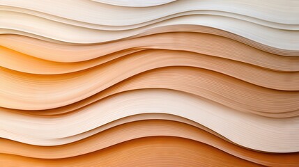  Close-up of orange, beige, and white wall with wavy lines and curves