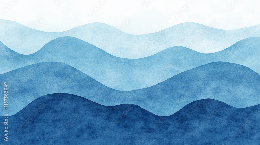 Aufkleber blue azure turquoise abstract watercolor background for textures backgrounds and web banners design.