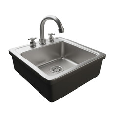 3D rendered cartoon sink