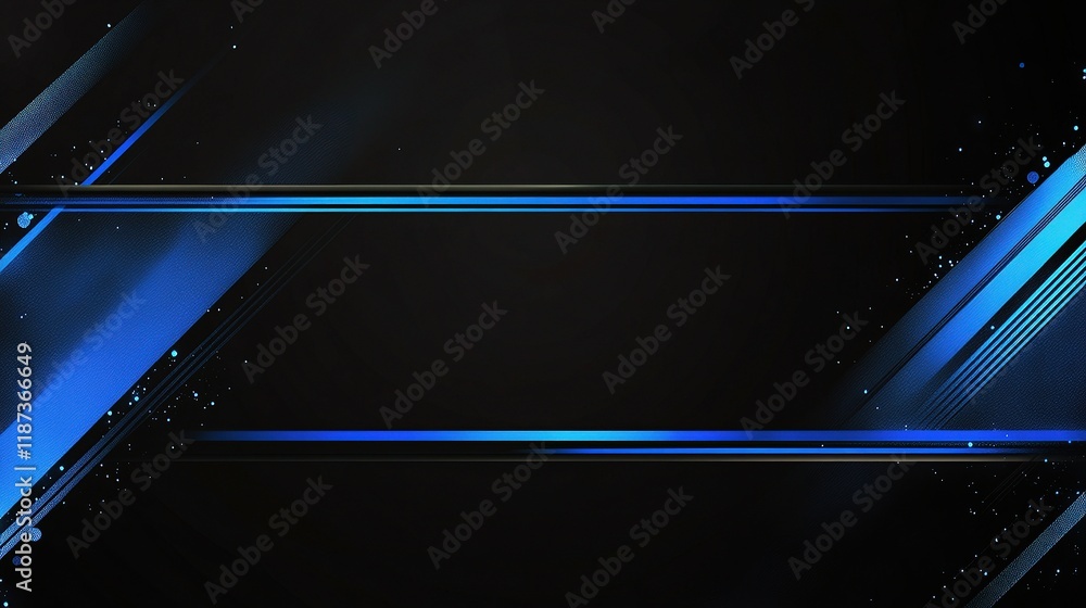 Aufkleber abstract blue technology background with dynamic lines and design