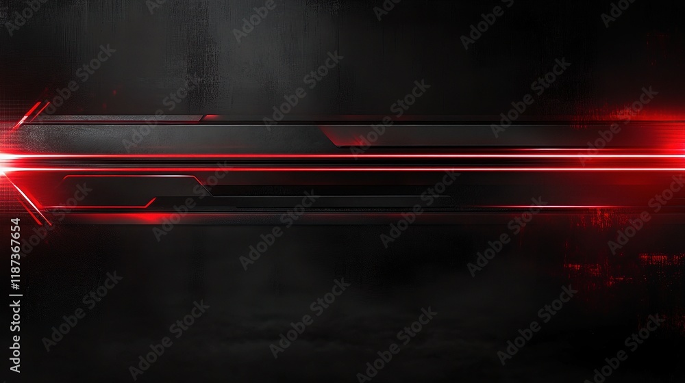 Aufkleber sleek digital background with led lights and dynamic lines