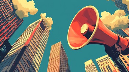 Concept art of public relations strategies focusing crisis communication brand reputation management