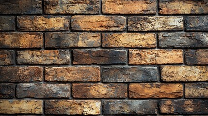 Obraz premium Rustic brown brick wall texture background.