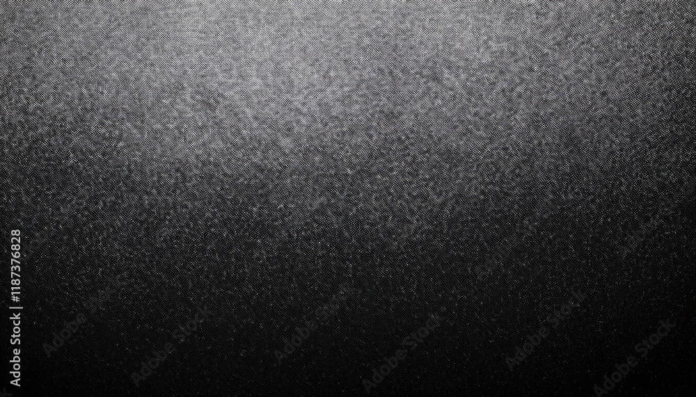 Poster striking monochrome abstract noise texture banner with dark grainy gradient background, embracing a 