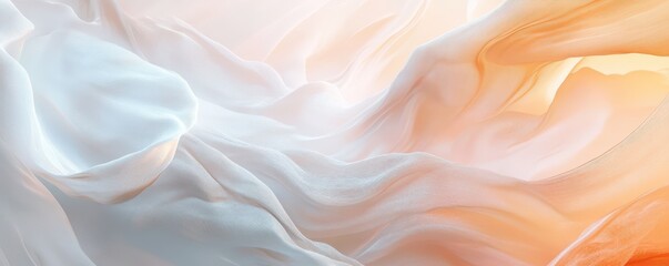 Obraz premium Ethereal waves of light and color flowing in abstract design