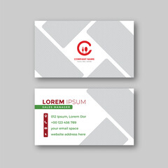 Fototapeta premium Food business card design template