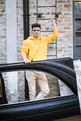 Portrait of urban young person outdoors