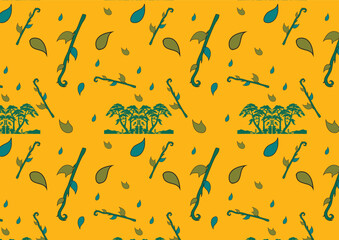 Peacock Mystic Safari-Inspired pattern combines bold peacock feather motifs with earthy safari tones and celestial accents, ideal for adventurous, nature-themed designs in fashion, interior, wallpaper