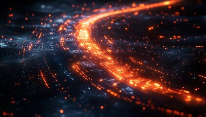 A glowing interface displaying a personalized learning path with suggested courses, quizzes, and adaptive learning based on student performance, Personalized Learning Algorithm