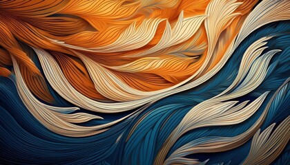 Vibrant Closeup of an Abstract Pattern A Dance of Color and Texture in a Kaleidoscopic Symphony