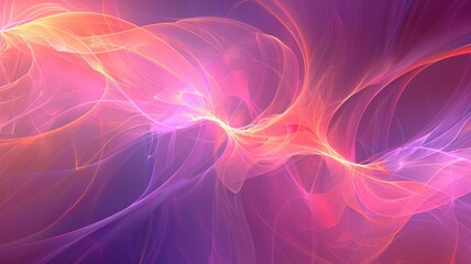 Abstract swirling light, pink, orange, and purple hues, dynamic energy, flowing motion, vibrant colors, smooth texture, ethereal glow, fantasy background.