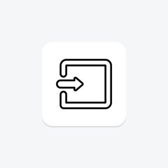 Import Arrow line icon , vector, pixel perfect, illustrator file
