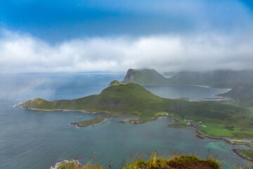 View From Above the Clouds in Lofoten on a Hike