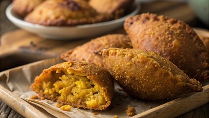 Golden aacaraj showcases crispy crust and rich filling, a Brazilian culinary delight perfect for any occasion