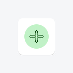 Expand Arrow pentaglow , vector, pixel perfect, illustrator file