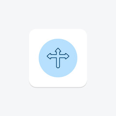 Three Ways Arrow pentaglow , vector, pixel perfect, illustrator file