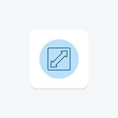 Resize Arrow pentaglow , vector, pixel perfect, illustrator file