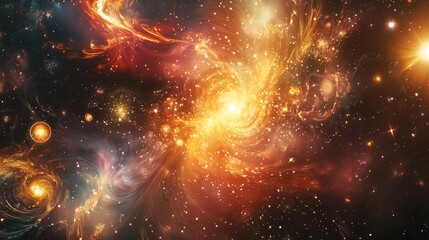 Depiction of spiritual cosmos showcasing celestial energy astrological compatibility
