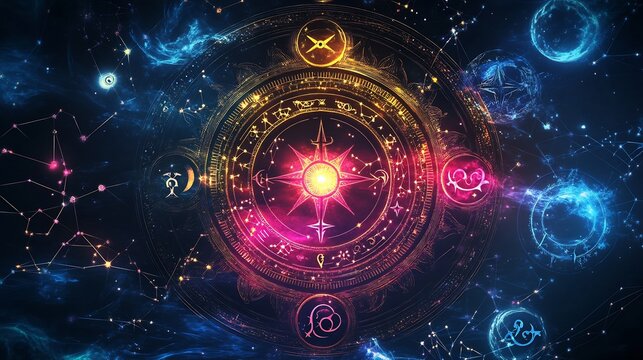 Spiritual energy represented through cosmic journeys astrological archetypes highlighting the symbolism of the zodiac and celestial alignment