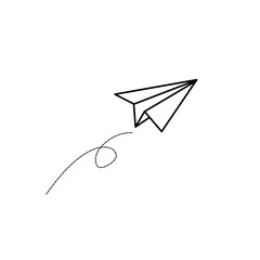 paper plane flying