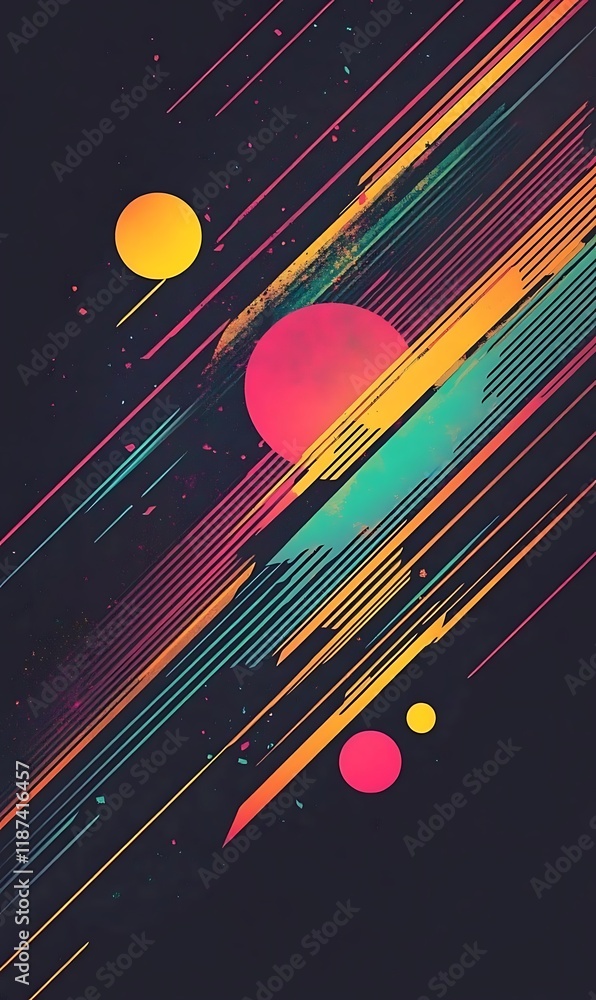 Poster abstract background featuring a mixture of bold and soft geometric shapes for stunning designs