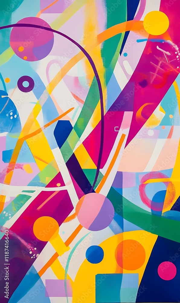 Poster creative abstract backdrop with bold and soft geometric shapes for modern banner patterns