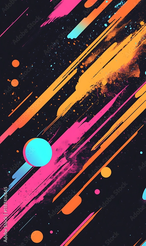 Poster creative abstract backdrop with bold and soft geometric shapes for modern banner patterns