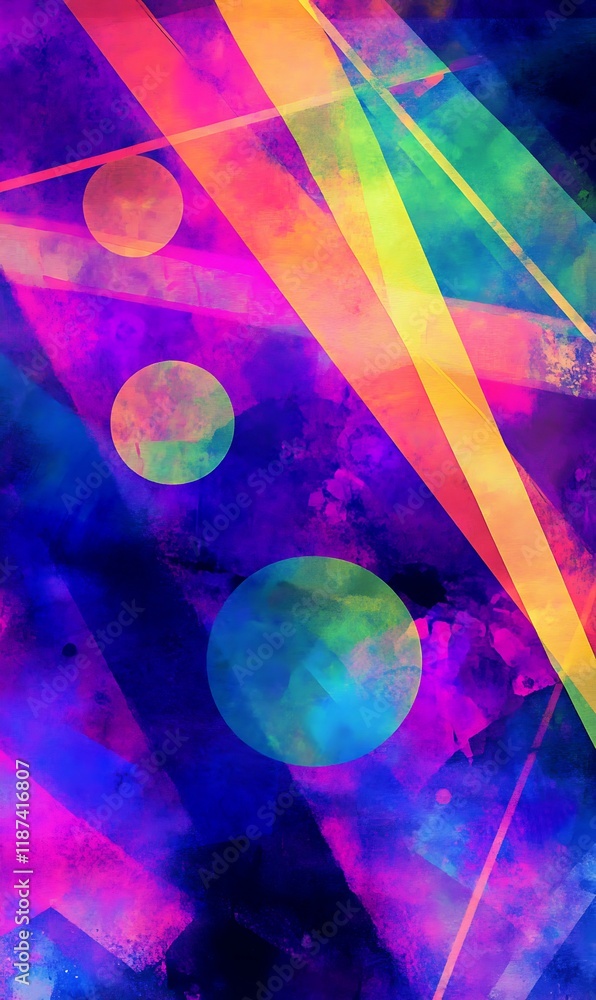 Poster creative abstract backdrop with bold and soft geometric shapes for modern banner patterns