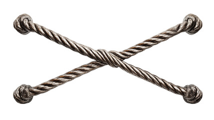 Decorative Twisted Rope Knot Design Element