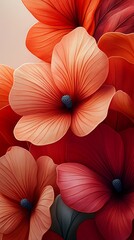 Abstract flowing wave patterns striking shades blue image