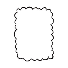 手描きのもこもこの吹き出し