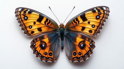 Fototapeta premium close up photo of a butterfly isolated on a white backgroun