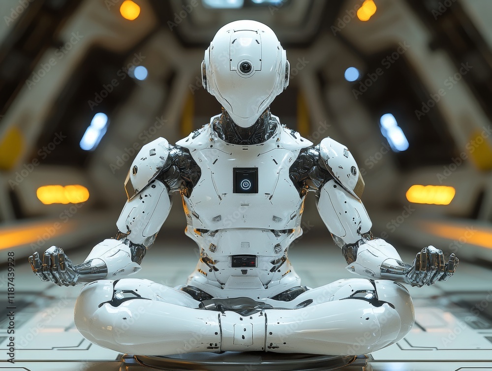 Poster robot and space for text