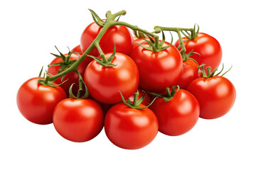 Fresh red tomatoes stacked together showcasing their vibrant color and glossy texture