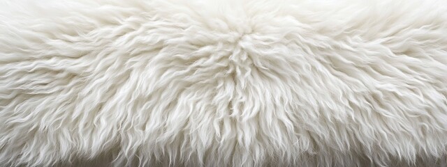 Fototapeta premium Close-Up of Soft, Fluffy White Fur Texture, Delicate, Cozy, Warm, Natural Beauty