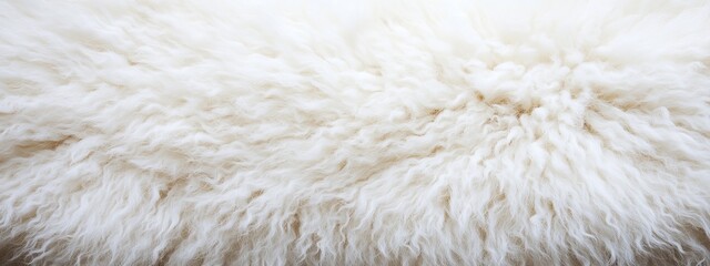 Fototapeta premium Close-Up of Soft, Fluffy White Fur Texture, Delicate, Cozy, Warm, Natural Beauty