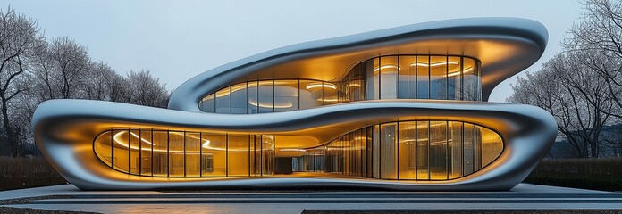 Obraz premium Contemporary medical facilities featuring a sleek, stainless exterior