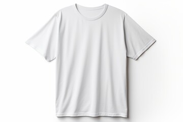 Simple white t-shirt displayed against a clean background showcasing a classic and versatile clothing choice for any wardrobe