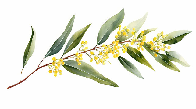 branch eucalyptus sideroxylon