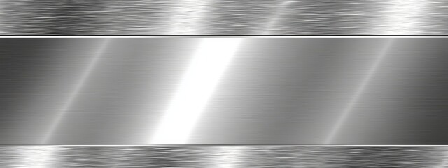 Obraz premium Stainless Steel Texture: Modern Technology Design, Metallic Poster, Industrial Aesthetics, and Silver Metal Background