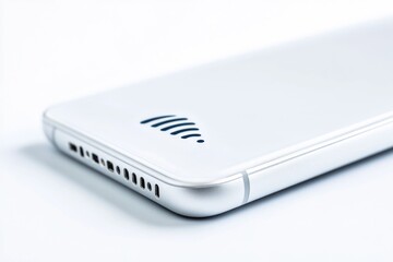 A close-up shot of a cell phone on a table