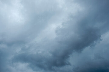Dark clouds will rain, storm and wind, extreme weather, abstract background, nature background