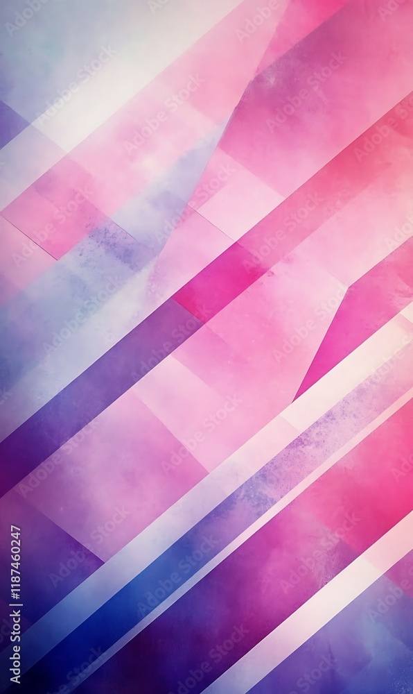 Aufkleber diagonal lines and geometric patterns in soft pink and purple hues, creating a smooth and abstract g