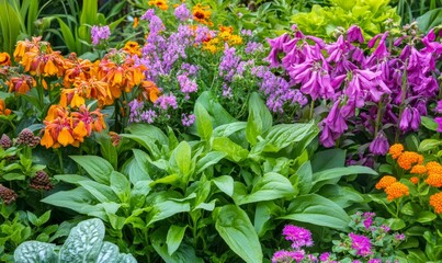 Beautiful Comfrey symphytum grandiflorum flowers in a garden, vibrant colors and lush foliage, comfrey, garden, spring