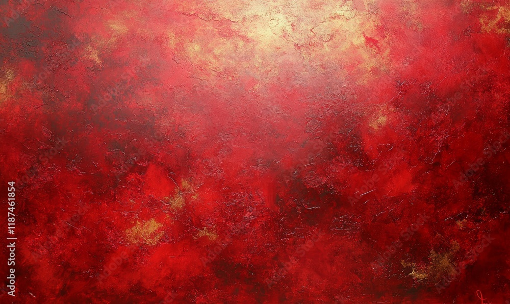 Poster a textured red surface with subtle light variations