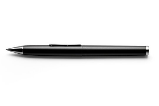 Black Felt Tip Pen Isolated on White Background. High-Quality Sharpie with Smooth Lines, Perfect for Writing and Drawing