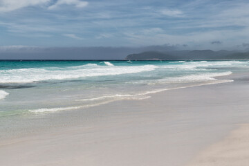 Outdoor view of Friendly Beaches on the east coast of Tasmania