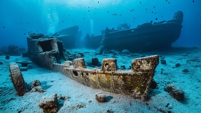 Underwater archaeology revealing shipwrecks maritime trade relics preserved in the depths of the ocean